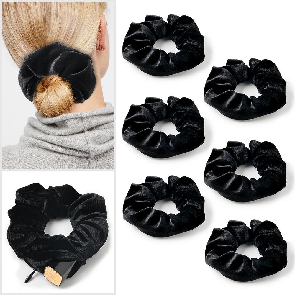 Velvet Pocket Scrunchies with Zipper Scrunchy Hair Ties