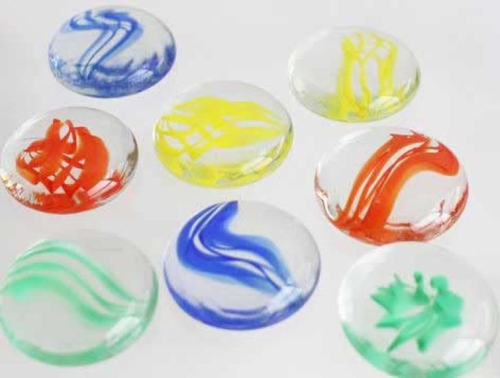 Camel Made In Large Glass Jumbo 45mm 1 Bag Glass Counter Extra Large Toys, Japan, Marbles, Hopscotch, Approx. / (10 Marbles) / Hopscotch,