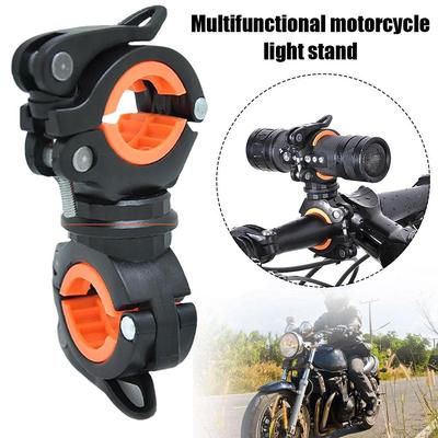 360 Degree Rotation Bicycle Light Holder Flashlight Bike Head Road Light Front Flashlight MTB Bracket Mount Torch Holder Bi F9C6