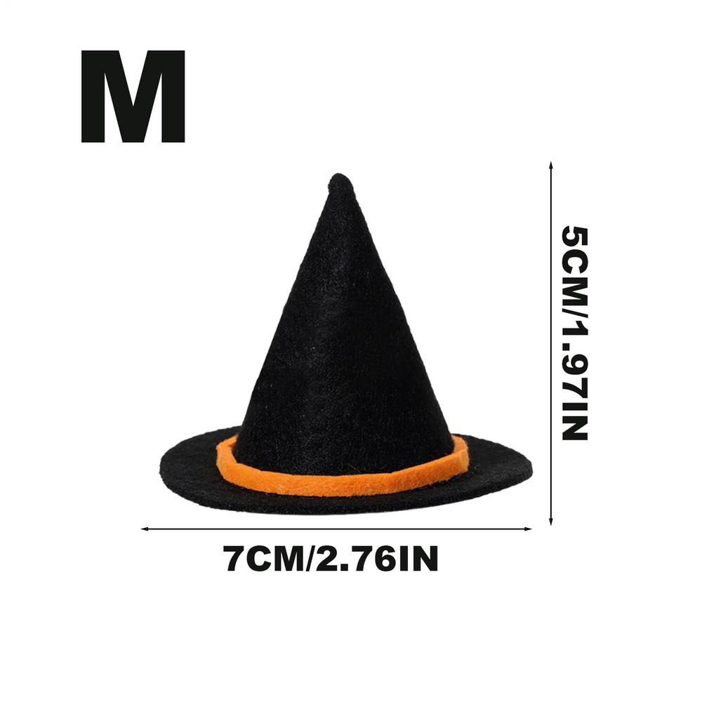 

3pcs Mini Witch Hat Art Project Halloween Decorations For Living Room Bedside Bookshelf Child Photo Prop Home Decor DIY Crafts