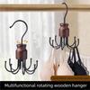 Rotating Top Hook Multi-Claw Bag Hook Durable Metal Metal Belts Hanging Rack Home Storage