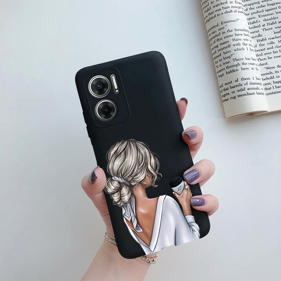 Case For Xiaomi Redmi 10 5G Case Silicone Soft Cute Pretty Girls Cover Funda For Xiaomi Redmi 10 5G 22041219G 22041219NY Bumper