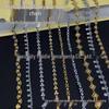 Gold and Silver Rhinestone Trim: Hand-stitched Ethnic Jingpo Miao Lace for DIY Clothing Accessories