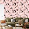 Minimalist Foxes In the Forest Wallpaper for Living Room and Bedroom 50x1000