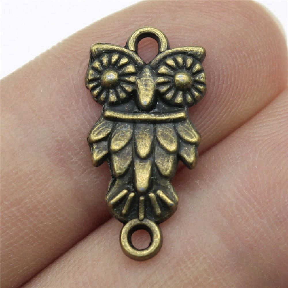 

Подвеска в виде совы, Женские украшения, Этнические материалы A11-20pcs-21x11mm