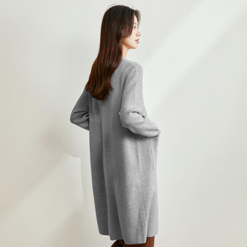 CARBAMMI Damen-Strickcardigan in mittlerer Länge