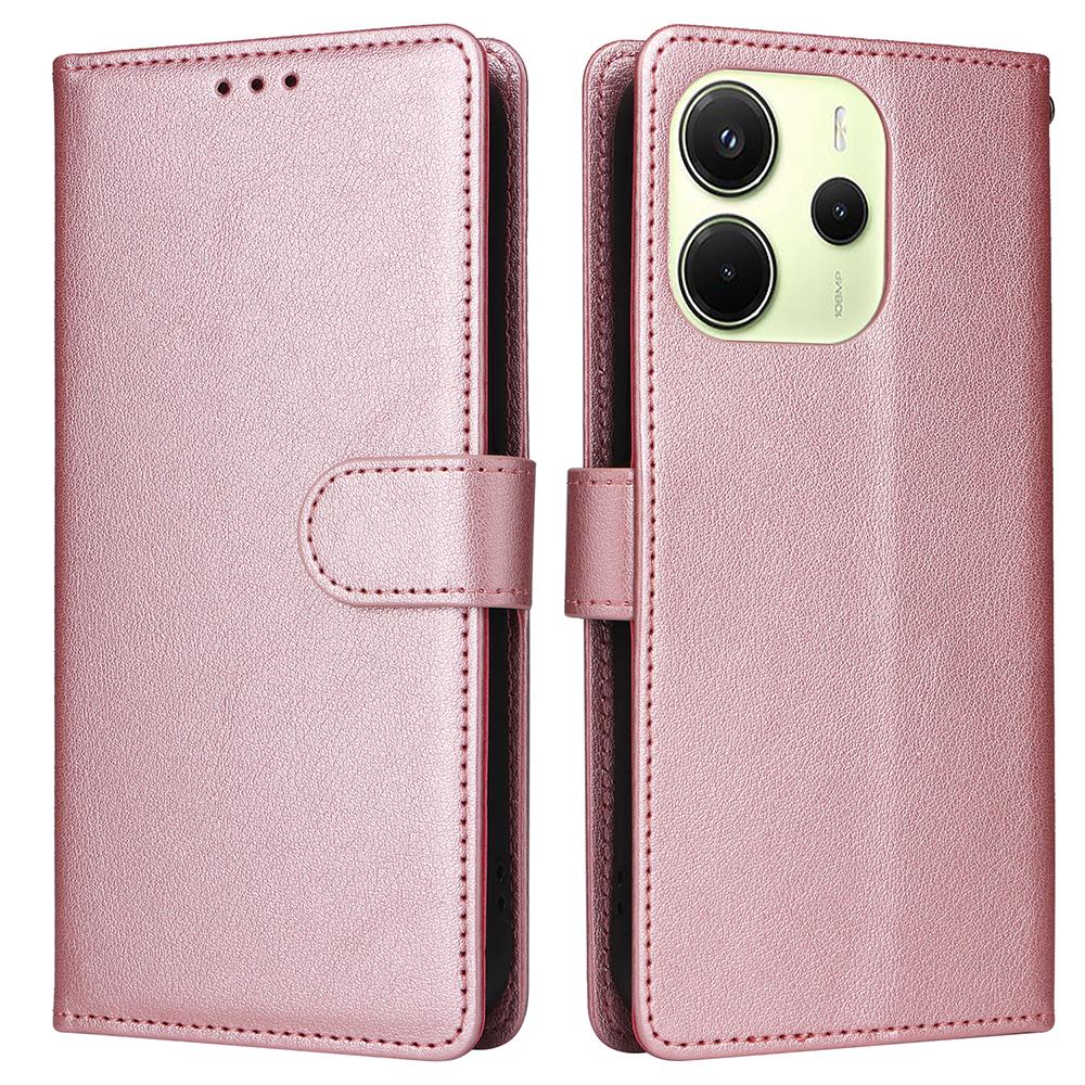 For Xiaomi Redmi Note 14 4G (164.84mm) Case Wallet Stand View PU Leather Phone Cover