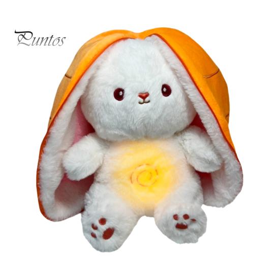 

Мягкая игрушка «Дышащий кролик» с успокаивающей музыкой, легкая музыкальная игрушка «Клубника-морковка», плюшевая игрушка-пустышка для новорожденных мальчиков 35cm B