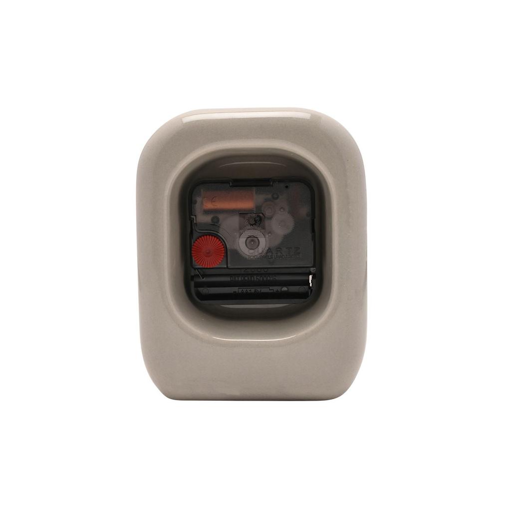 Interval Porcelain Desk Clock - Taupe