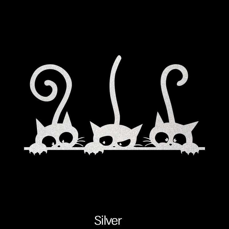 Lovely Cats Family Car Stickers Cartoon Animal Auto Accessories Bumper Rear Windshield Decoration Waterproof Vinyl Decals