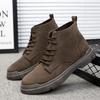 Single cotton optional trendy shoes men's shoes fashion sneakers boots men's casual Martin boots