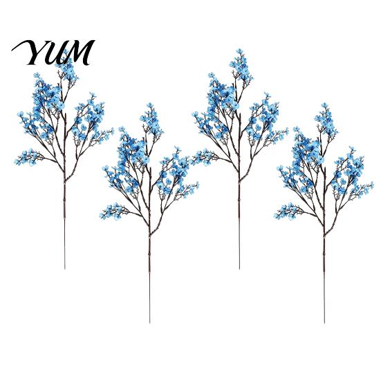 Orange Silk Plants for Halloween Decoration Realistic Artificial Flowers Autumn Home Decoration, Floral Lifelike Branches Seasonal Display Table