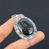 Daughters Day Deal Sterling Silver Natural Black Fossil Coral Pendant Jewelry