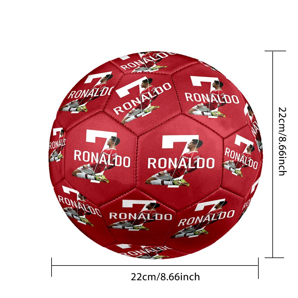 1pc Golden Number Seven Soccer Ball Size 5, Suitable for Practice Matches/tournament Training,Lightweight and Durable. Cl7025