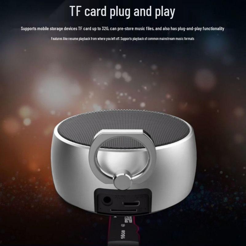 High-Quality Sound Bluetooth Outdoor Speaker: Portable with Subwoofer, Card Slot, and Large Volume (Model BS02)