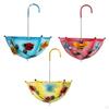 Hanging Bird Feeder Umbrella Shaped Food Container Metal for Balcony