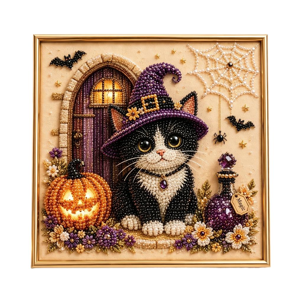 Halloween Bead Painting DIY and Activity