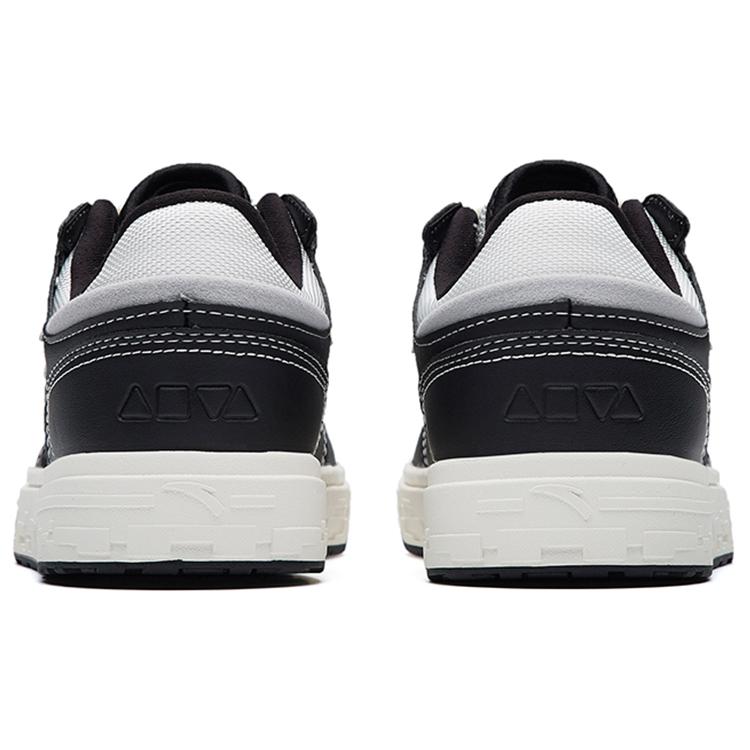 New Anta Street Naughty Anti Slip Wear Resistant Low Top Skateboard Shoes Women's Black White Gray 122238066-9