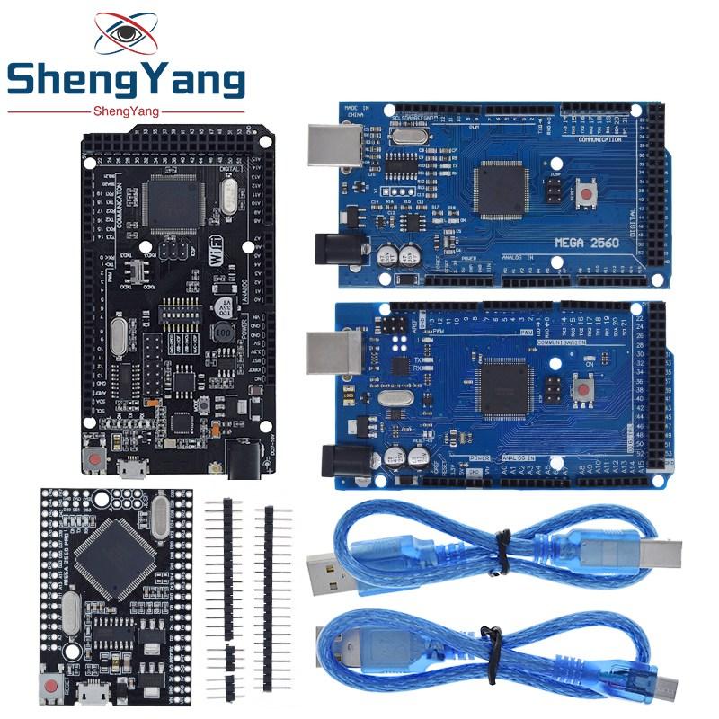 Mega2560 ATMEGA16U2 / Pro Mini MEGA 2560 Mega+WiFi R3 ATmega2560 CH340G Para Placa de Desenvolvimento Arduino UNO R3 WeMos ESP8266