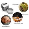 Fine Mesh Spice Dispenser Stainless Steel Sifter with Lid Rotating Cover Seasoning Jar for Pepper Shaker Even Distribution Coffee Powder BBQ