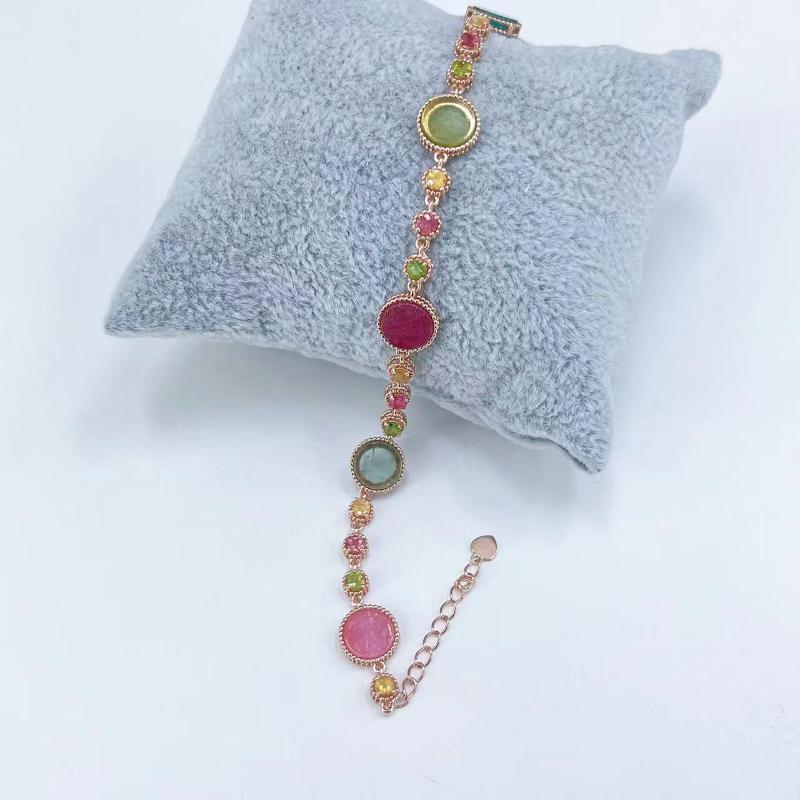 Sace Gems Bratari din argint 925 turmalina naturala cu pietre pretioase pentru femei Cocktail de logodna Bijuterii fine