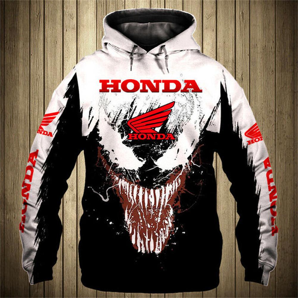 Honda Men s Hoodie 3D Printed Motorcycle Men s Hoodie Fashion Outdoor Sports Honda Racing Hoodie Oversized Honda Sportswear S