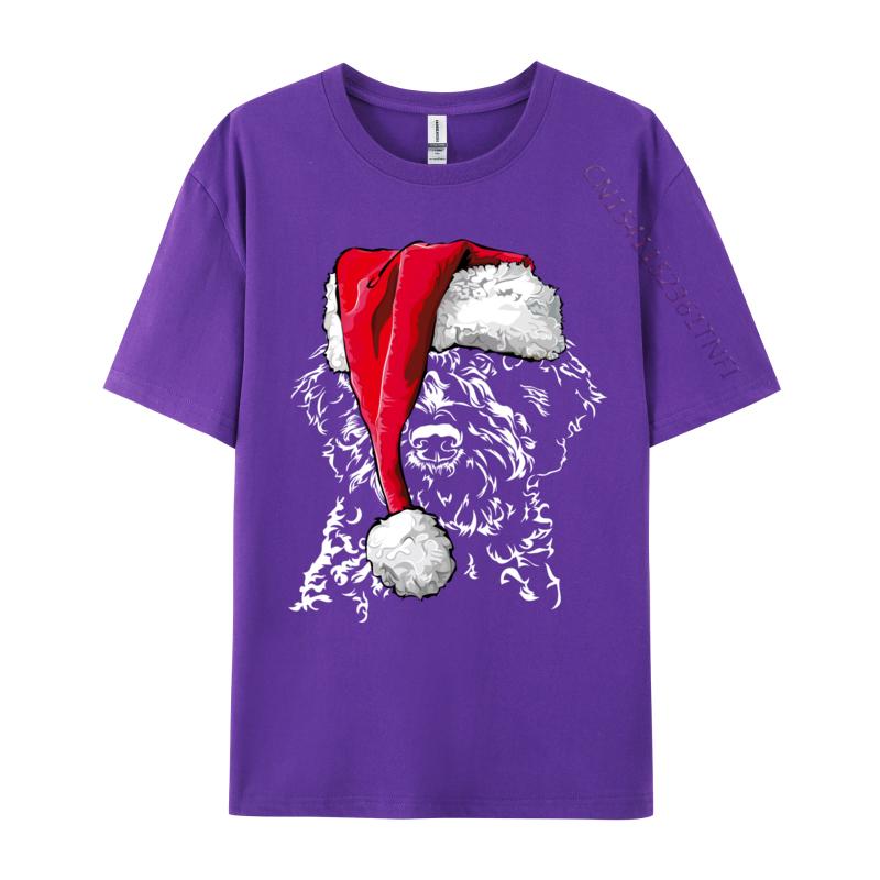 Funny Lagotto Romagnolo Christmas Dog T-Shirts Fitness Cotton Men Tees Printing Funny T Shirts Europe Prevalent T-Shirt