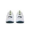 Li Ning Badminton Shoes Unisex Low top Standard White/Cloud Emerald Green AYTU011-3