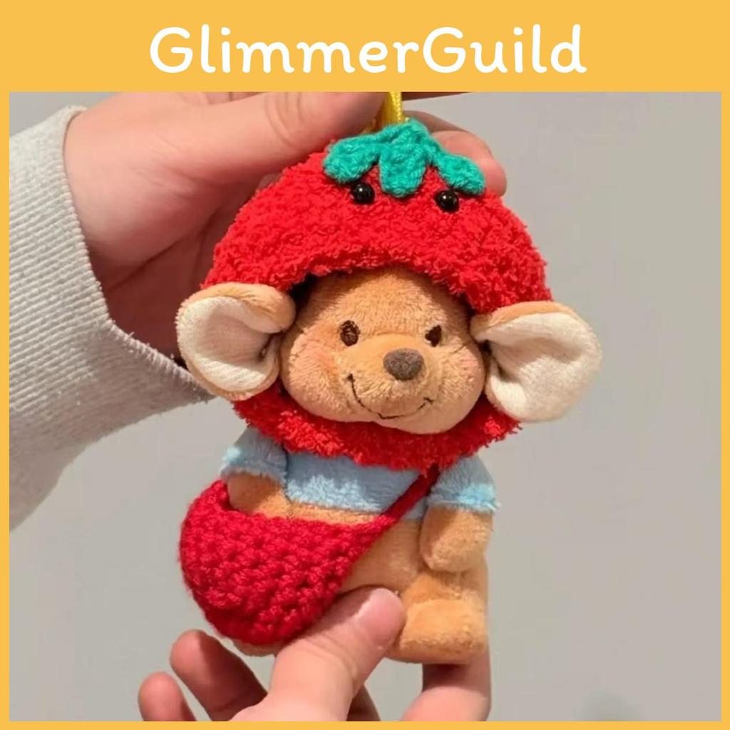 Adorable Plush Keychain Doll Bag For Birthdays Soft Mouse Style Cute Accessory