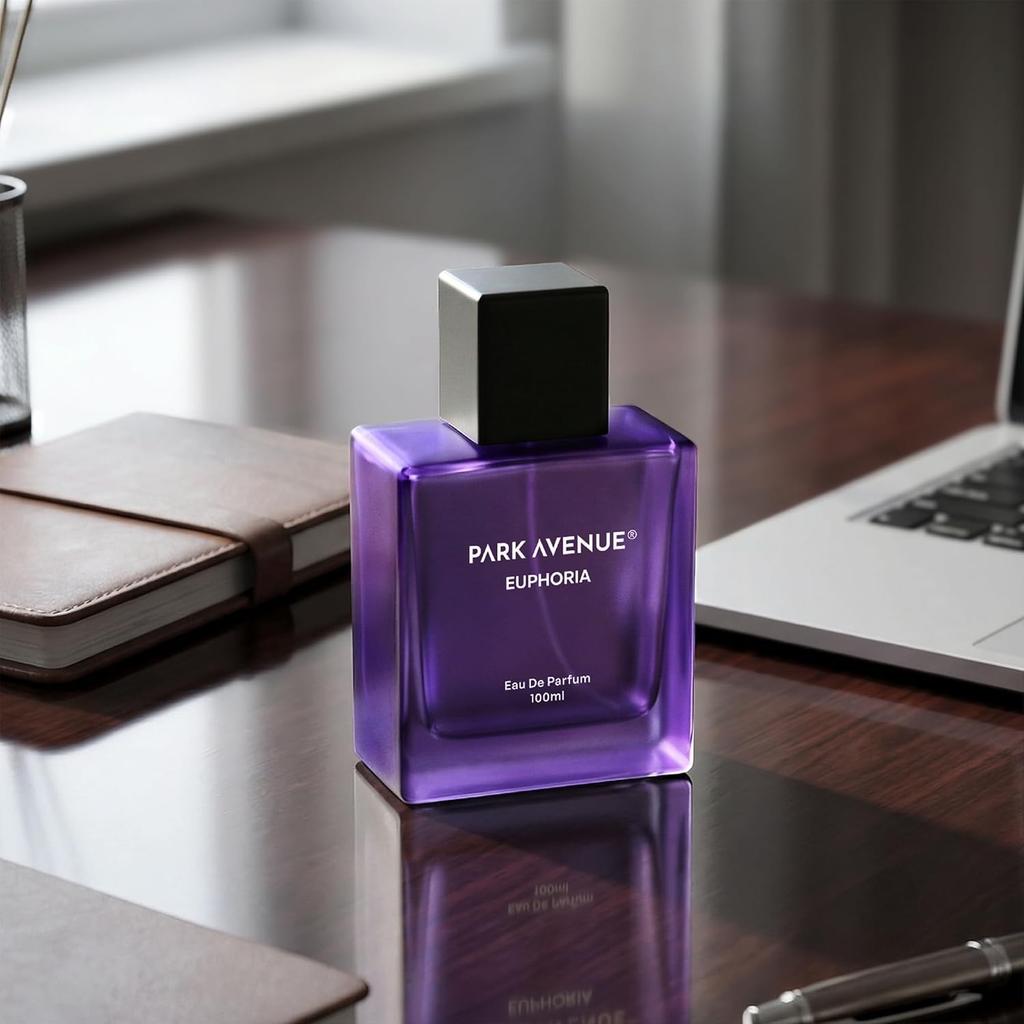 Park Avenue Euphoria, Eau De Parfum Men, 100ml | Long Lasting Perfume for Men | Premium Luxury Fragrance Scent |