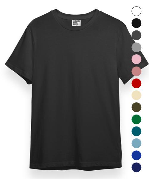 REBRENNER 20-Count Plain Crew Neck Short Sleeve T-Shirt 14 Colors (Type A)