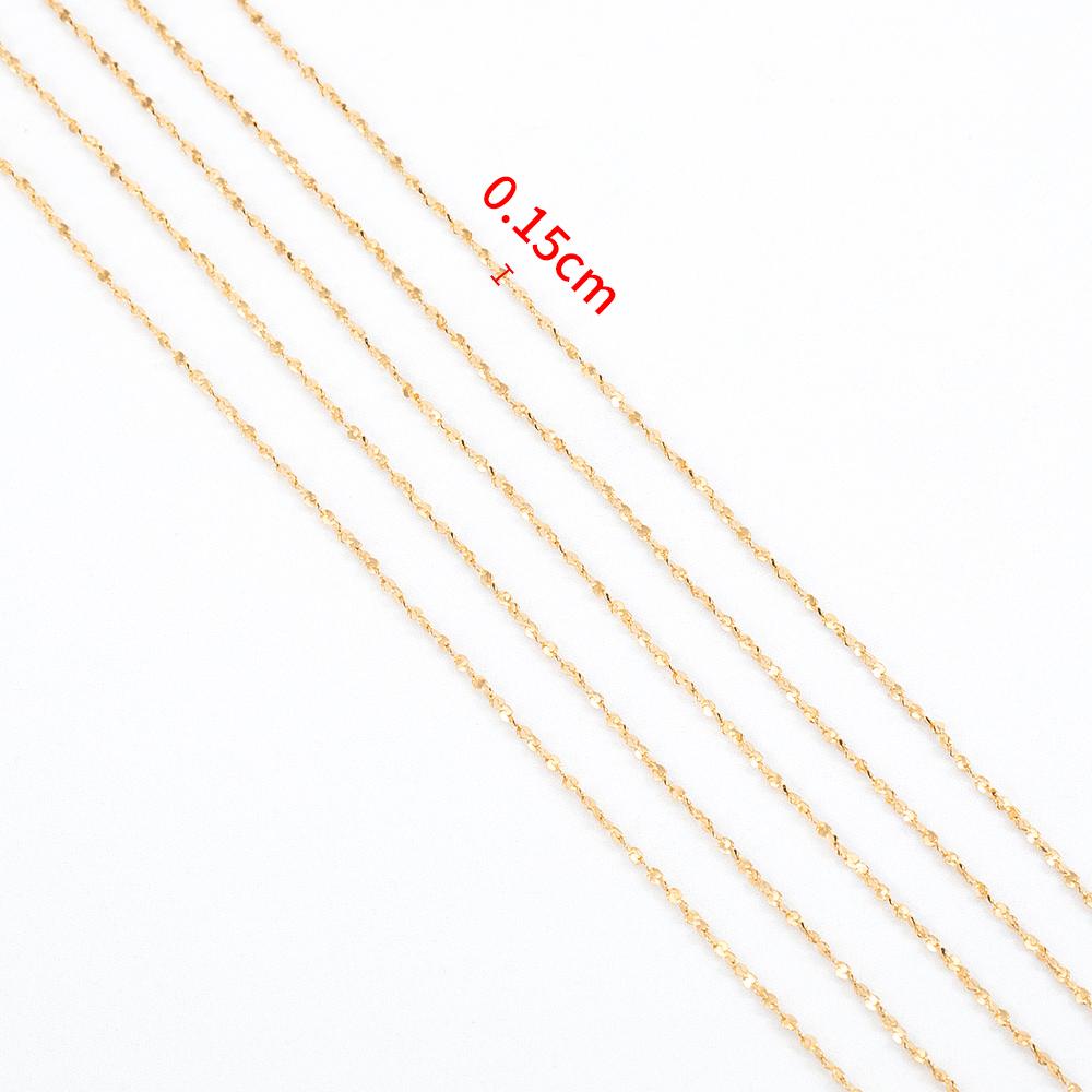 5Meters 1Meter Stainless Steel Gypsophila Thin Twist Chains for DIY Necklace Bracelet Anklet Clothing Accessories Jewelry Making