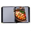 Capa de Menu Transparente em PVC Capa Protetora Suporte para Papel de Menu de Restaurante Capa para Bar Café Loja de Café com Leite X3UC