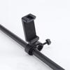 10x4cm Microphone Stand Phone Holder 360 Degree Rotating Black