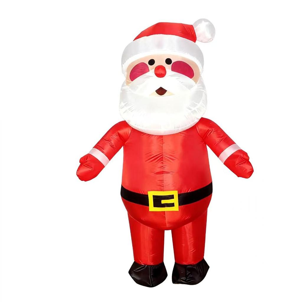 Cross-border Christmas Santa Inflatable Costume – Holiday Party Mascot Outfit
