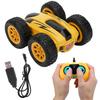 Stunt 2.4G High Speed TwoSided 360 Degree Rotate Wireless RC Car Fourwheel Drive(yellow )
