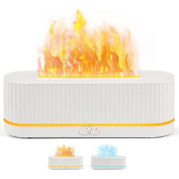 400ML Large Fire Essential Oil Diffuser Humidifier with Bluetooth, Flame Diffuser for Essential Oils Aroma Diffusers for Essential Oils Large Room,