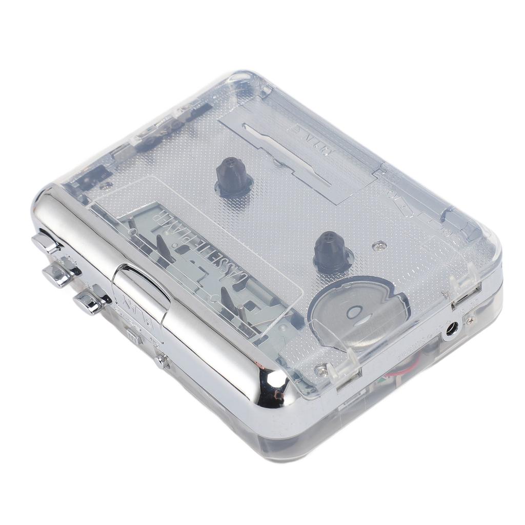 Cassette to MP3 Converter Multifunctional Stereo Sound 3.5mm Jack Portable Tape Player for Home Trav