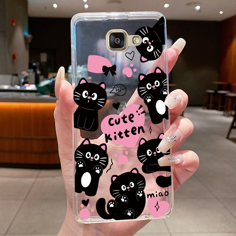 For Samsung Galaxy A5 2016 A3 2016 A7 2017 Case Flower Butterfly Soft Silicone Clear TPU Cover For Samsung A3 A5 2017 Cases Capa