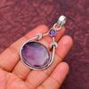Amethyst Edelstein Anhänger Edelstein : 925er Sterlingsilber Handgefertigter Schmuck Anhänger
