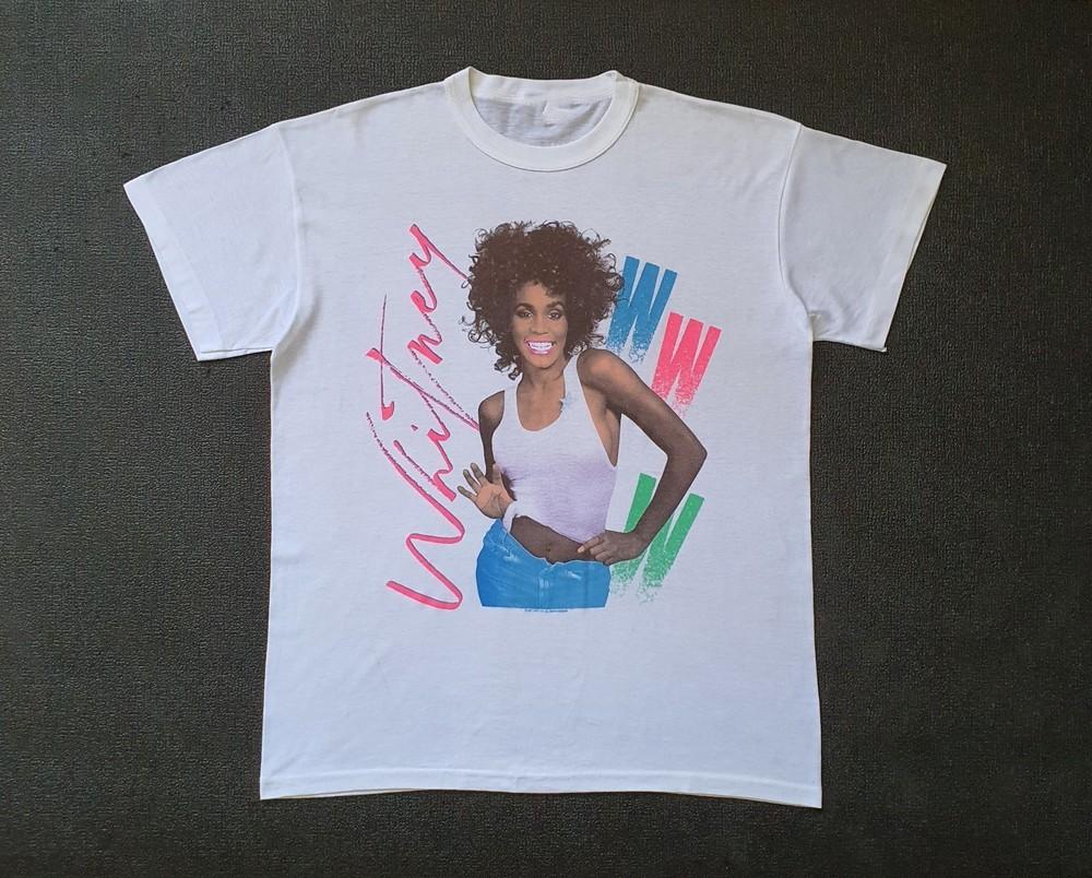 

Винтаж 80-х Дива Уитни Хьюстон Футболка Подарок для фанатов Белый S-5XL FF167 Унисекс Футболка M