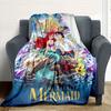 1pc, The Little Mermaid Blanket Soft and Cozy for All Seasons, Outdoor Blankets, Living Room, Travel, Camping