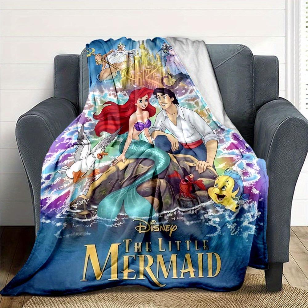 1pc, The Little Mermaid Blanket Soft and Cozy for All Seasons, Outdoor Blankets, Living Room, Travel, Camping