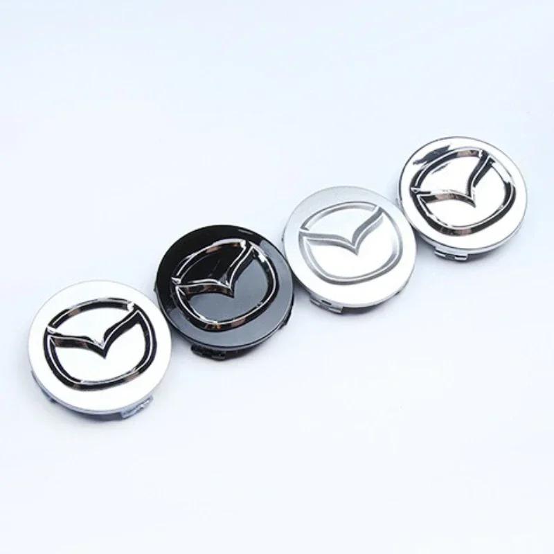 2025 Hot 52mm 56mm Car Wheel Center Cover Hub Cover Decoration for Mazda Atenza MX3 CX3 CX5 2 3 6 323 626 RX8 RX7 Protege Axela