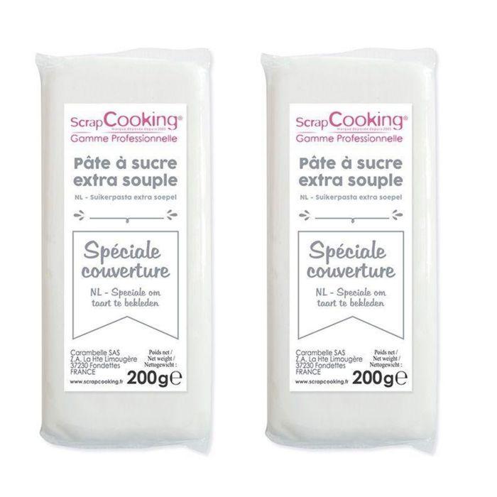 Pâte à sucre de couverture blanche 400 g