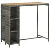 VidaXL Meuble de Bar de Jardin 5 pcs et Coussins Salon de Jardin Ensemble de Salle à Manger Mobilier de Patio Terrasse 3064917