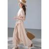 VICTORIA&VERA Lyocell Resort Short Sleeve Dress