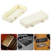 Plastic Guitar Pickup Covers in old Aged White for Guitar Models Replacement Part measurements
