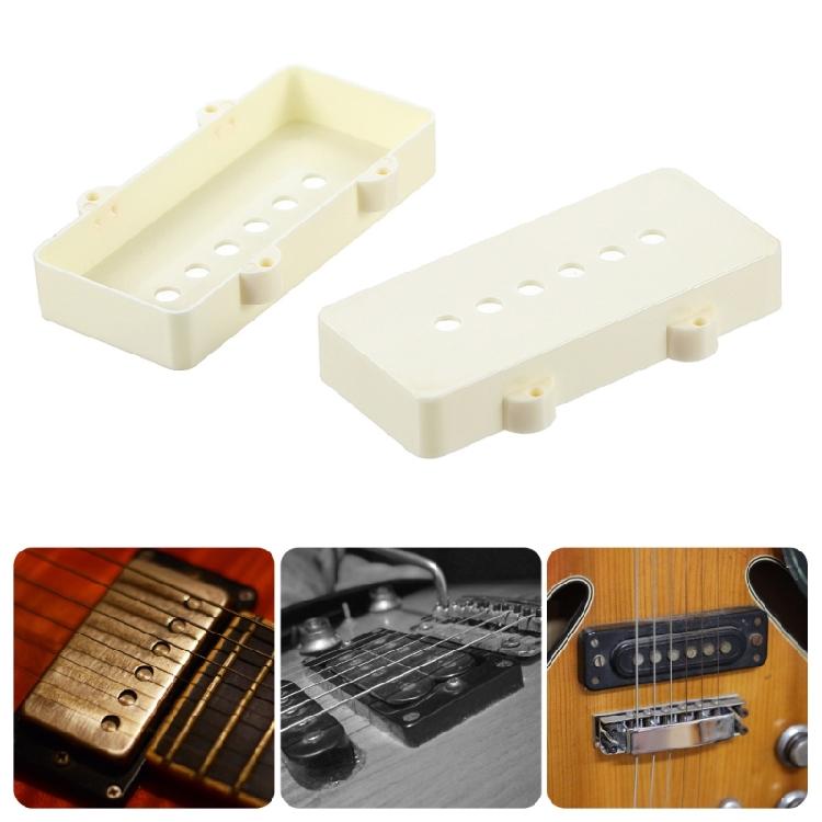 Plastic Guitar Pickup Covers in old Aged White for Guitar Models Replacement Part measurements