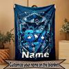 Custom Name Personalized NFL Print Blanket, Home Decor, Bedroom, Sofa, Camping, Couch, Gifts for Birthday Christmas